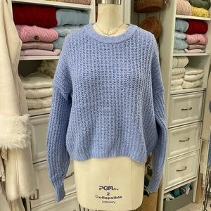 Scoop Neck Sweater in Blue